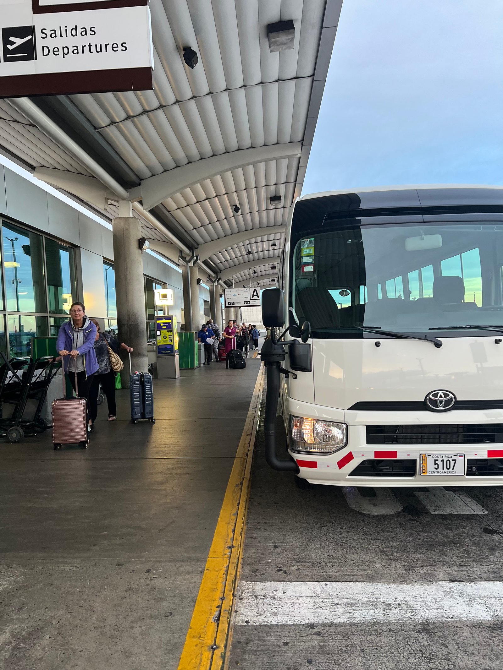 Costa Rica transfers map